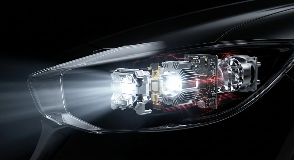 Optimización de Interfaces Automotrices: Faros LED y Espejos Eléctricos en la Conducción de Alta Performance